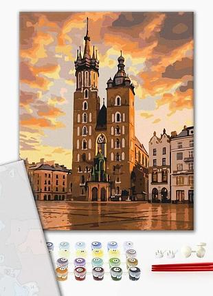 Картина за номерами "казкове небо кракова" pbs54540l 48×60 см