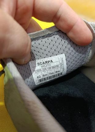 Шкіряні трекінгові кросівки scarpa 5