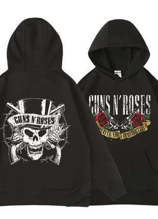 Guns n 'roses we' re back ретро уличный стиль худи для женщин о-шеи карманный пуловер флисовый капюшон дышащий