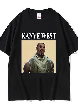 Футболка kanye west, з принтом, унісекс, бавовна
