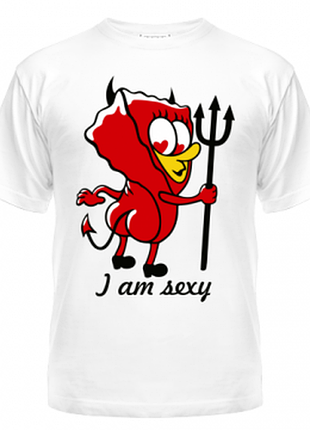 Футболка спанчбоб sexy, с принтом, унисекс, хлопок