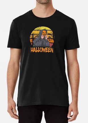 Чоловіча та жіноча футболка з принтом halloween хелловін чорний l