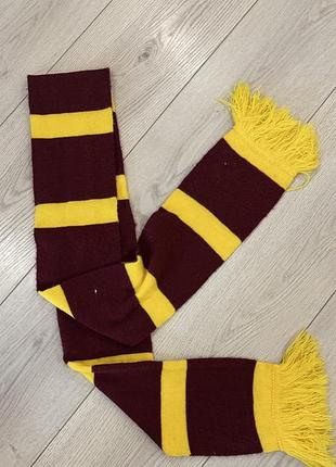 В'язаний шарф ґрифіндор (гаррі поттер), 170 см / шарф гриффиндор harry potter