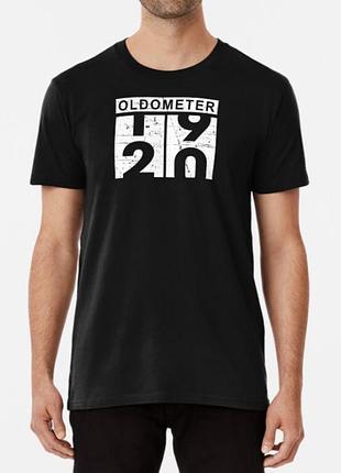 Чоловіча та жіноча футболка з принтом oldometer 20 день народження
