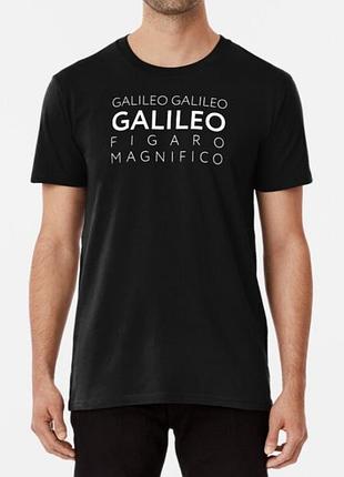 Мужская и женская футболка с принтом galileo figaro queen