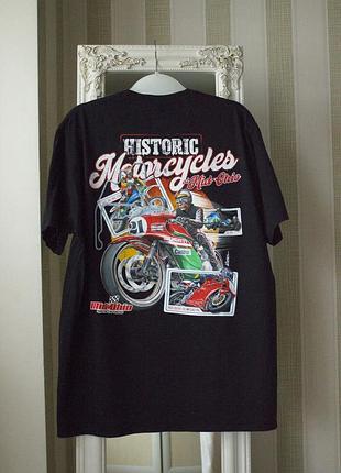 Мужская футболка historic motorcycles yamaha honda оригинал new !