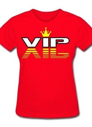 Футболка для девушек "футболка vip"