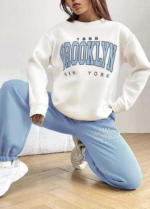 Світшот brooklyn, з принтом, унісекс