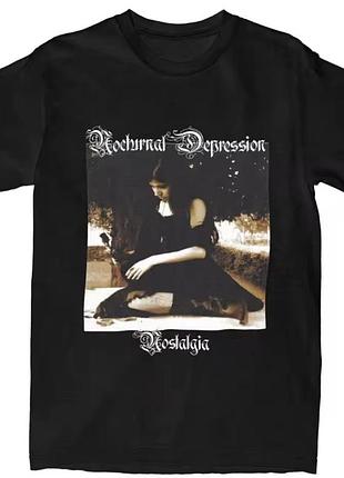 Футболка nocturnal depression black metal band 6xl