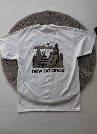 Мужская брендовая футболка new balance ньют баланс черная отличное качество 95% бавовна 5% полиэстер