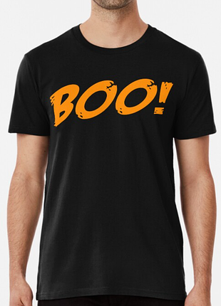Чоловіча та жіноча футболка з принтом boo! хелловін чорний xl