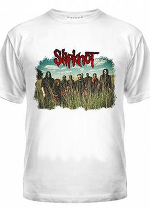 Футболка с slipknot, з принтом, унісекс, бавовна
