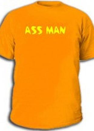 Футболка з нанесенням напису ass man