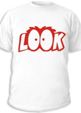 Футболки с прикольными надписями «look»