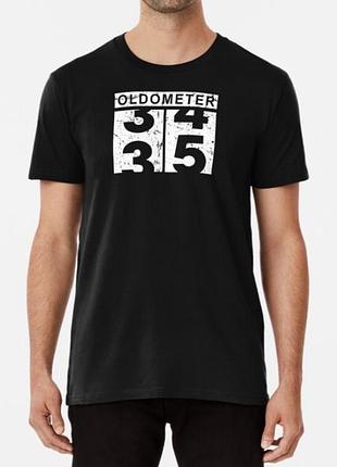 Чоловіча та жіноча футболка з принтом oldometer 35 день народження