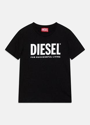 Мужская брендовая футболка diesel дизель черная 95% бавовна новый стильный дизайн отличное качество l