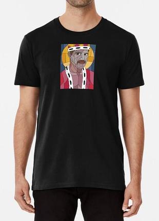 Чоловіча та жіноча футболка з принтом фредді мерк'юрі freddie mercury чорний xxl