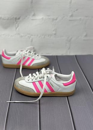 Дитячі шкіряні кросівки adidas samba