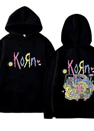 Пуловери унісекс з мультяшним принтом korn, осінньо-зимовий одяг, чоловічий жіночий спортивний одяг, повсякденні модні толстовки з