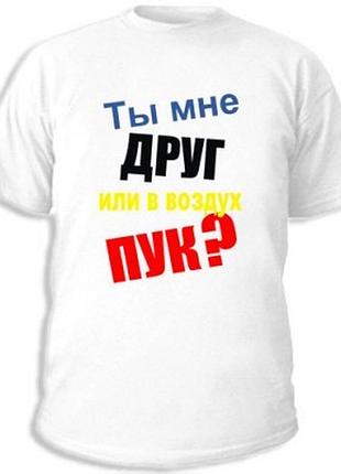 Футболки с прикольными надписями «ты мне друг»