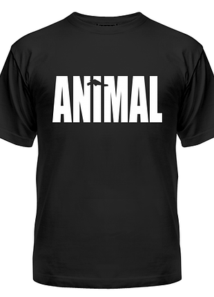 Футболка animal, с принтом, унисекс, хлопок