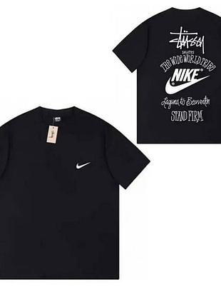 Мужская брендовая футболка nike ника черная очень хорошее качество 95% бавовна 5% поліестер