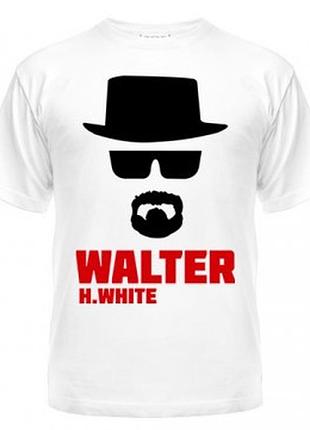 Футболка бавовняна з нанесенням walter, breaking bad