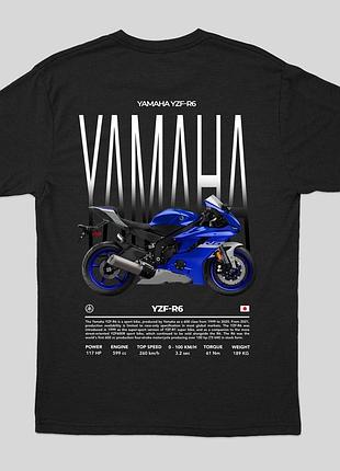 Мужская футболка с принтом мотоциклом yamaha r6