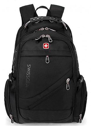 Міський рюкзак універсальний рюкзак для ноутбука 15,6 дюйма з usb портом ортопедична спинка чорний рюкзак 40 л
