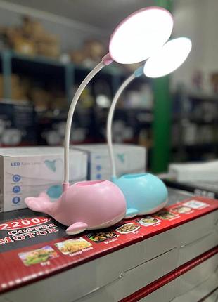 Настільна світлодіодна лампа на акумуляторі led table lamp bl-6588 лампа з органайзером для канцелярії