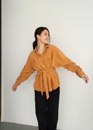 Вельветовая рубашка