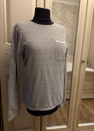 Серый меланжевый лонгслив (кофта с длинным рукавом) от бренда scotch &amp; soda