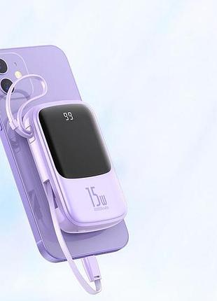 Power bank baseus 15w 10000mah qpow digital display