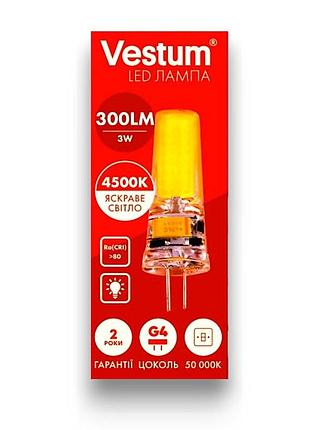 Світлодіодна лампа vestum g4 3w 3000k 12v