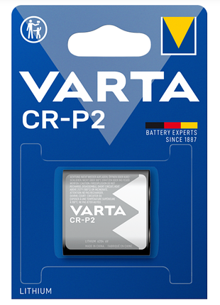 Батарейка литиевая varta cr p2 6в 920 мач bli 1 шт