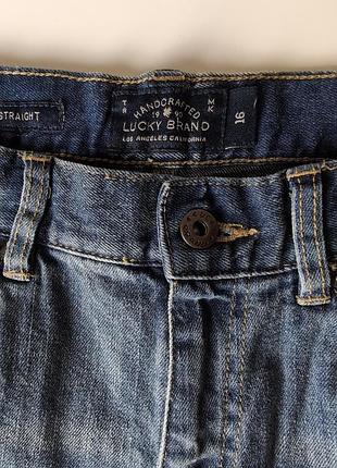 Джинси для підлітків lucky brand сині, розмір 16, прямий крій