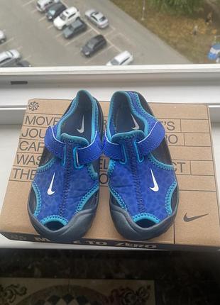 Босоніжки дитячі nike сині
