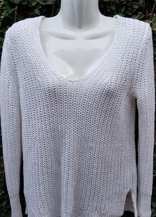 Люксовий джемпер-сітка banana republic з 100% італійського льону (italian linen)