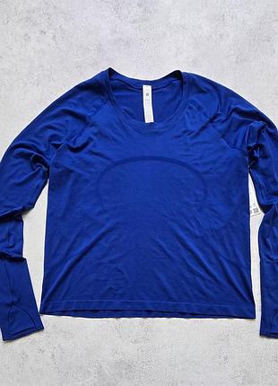 Лонгслів lululemon swiftly tech long sleeve 2.0 race women’s 14 blue seamless running nwt