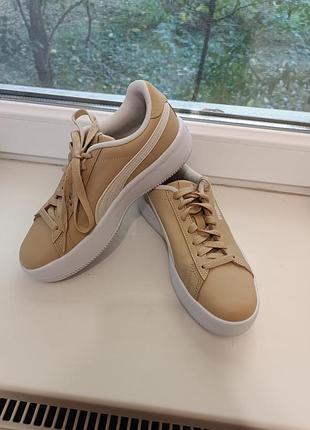 Кросівки жіночі puma, бежеві, розмір 36