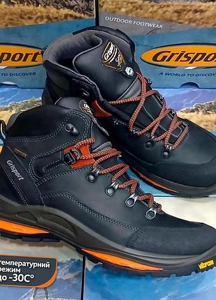 Черевики чоловічі grisport 13505-d87wtn чорні шкіряні
