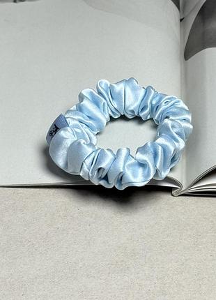 Dore & rose silk scrunchie резинка для волосся з натурального шовку baby blue 🩵