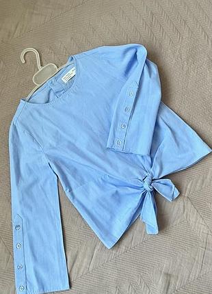 Блузка для дівчинки zara блакитна, 6 років, 116 см