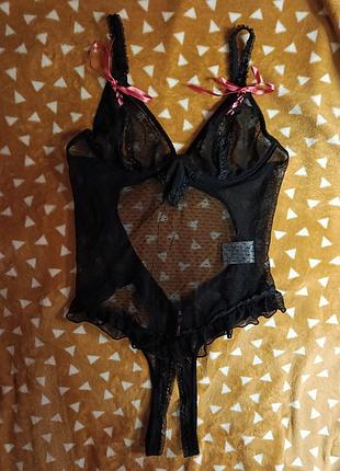 Боди сеточка эротическая cottelli collection 85b/l