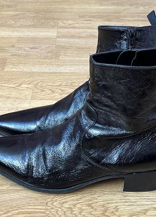 Шкіряні черевики saint laurent paris оригінал