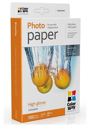 Фотобумага colorway 13x18 глянцевая