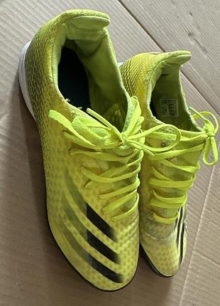 Бутси чоловічі adidas сороконіжки салатові, розмір 44.5