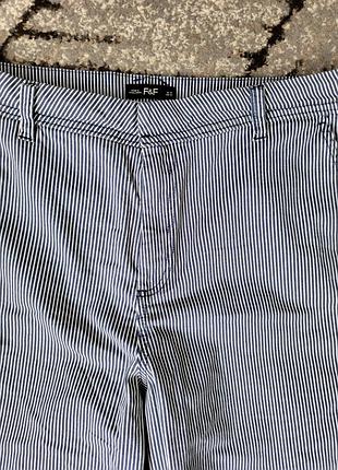 Штани в смужку f&f slim брюки синьо-білі (розмір eur 40 / m-l)