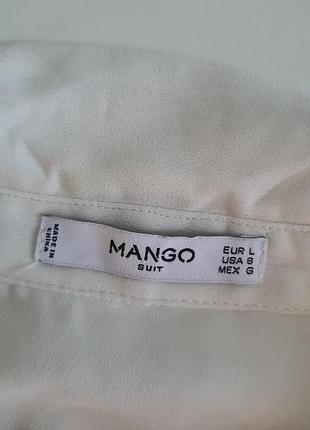 Блузка нарядная с воланами mango 5