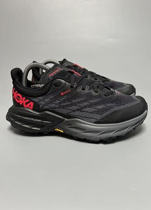 Трейлові бігові трекінгові кросівки hoka one one speedgoat 5 gtx spike gore-tex vibram оригінал 1133532 bblc